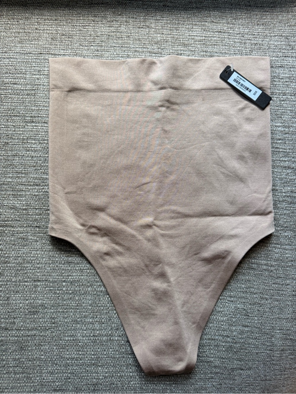 SKIMS High Waist Bonded Thong in Clay